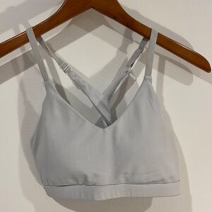 Fabletics white sports bra